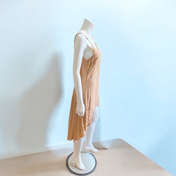 CLEOBELLA High Low Spaghetti Strap Dress in Nude, size Small - Picture 9 of 14